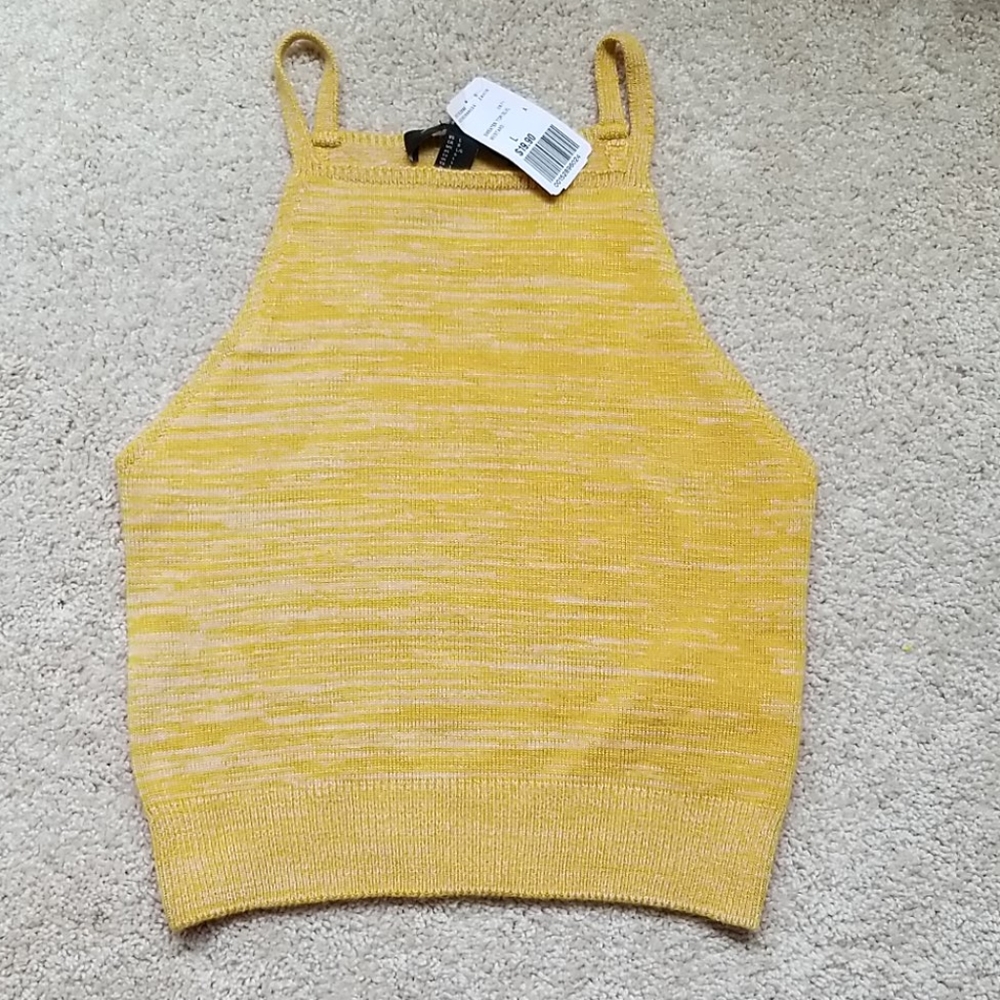 Yellow crop tank